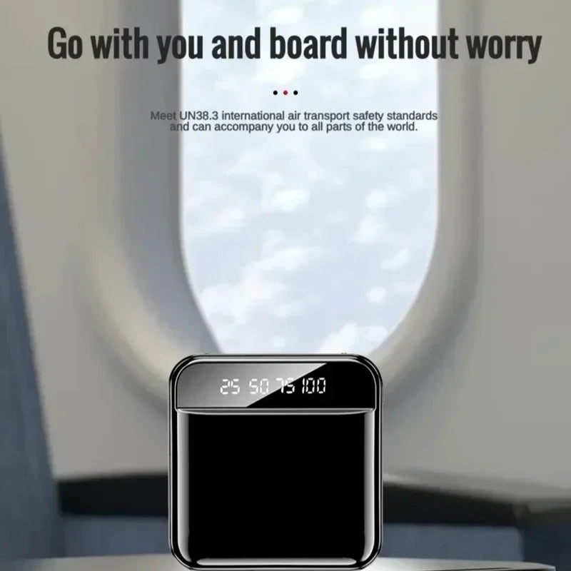 20000mah stor kapasitet mobil powerbank batteriskjerm LED-belysning mini bærbar utendørs telefon universell hurtiglading