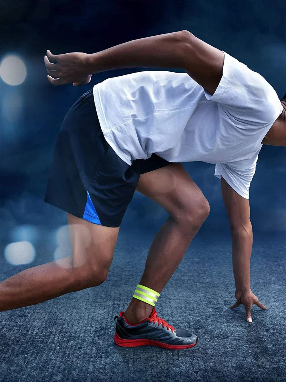 Refleksbånd for håndledd, arm, ankel, ben, refleksstropper med høy synlighet for nattturer, sykling, løping, sikkerhetsrefleksbånd