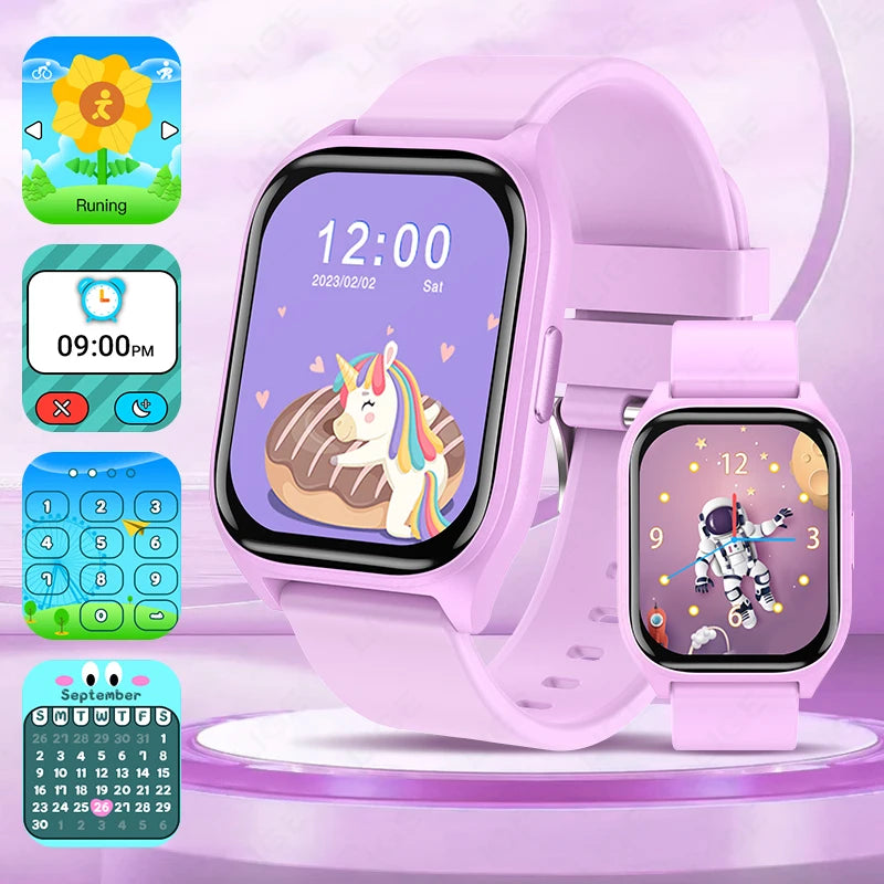 Kids Smart Watch Girls Boys SmartWatch for Kids Smartwatch Gifts for 4-15 Years Old Sports Pedometer Birthday Gift for Children