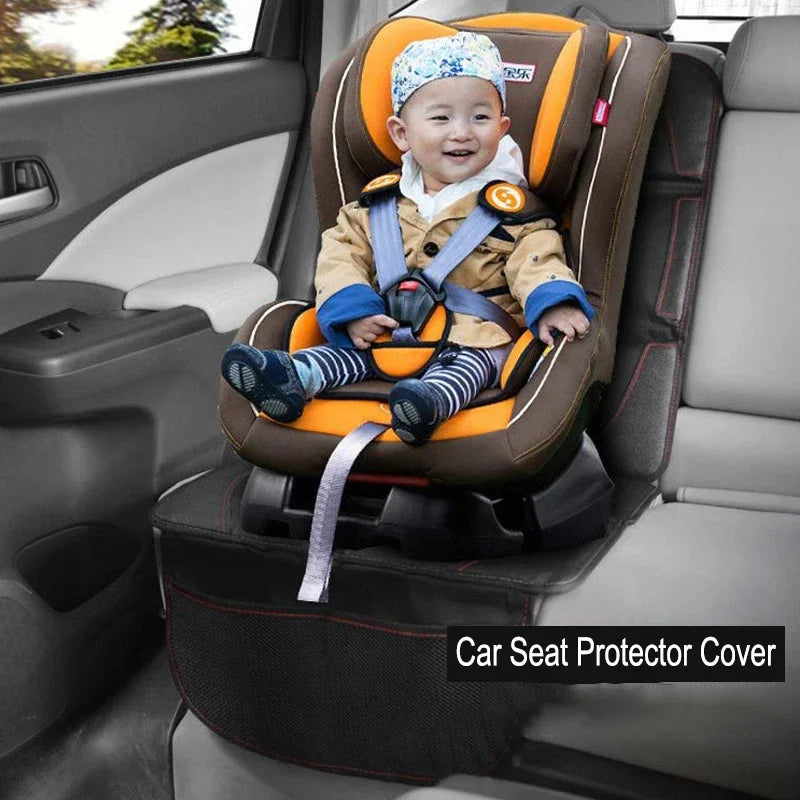 Housse de protection de siège auto en cuir pour enfant, tapis de sécurité pour siège arrière, interface ISOFIX, protection pour enfants