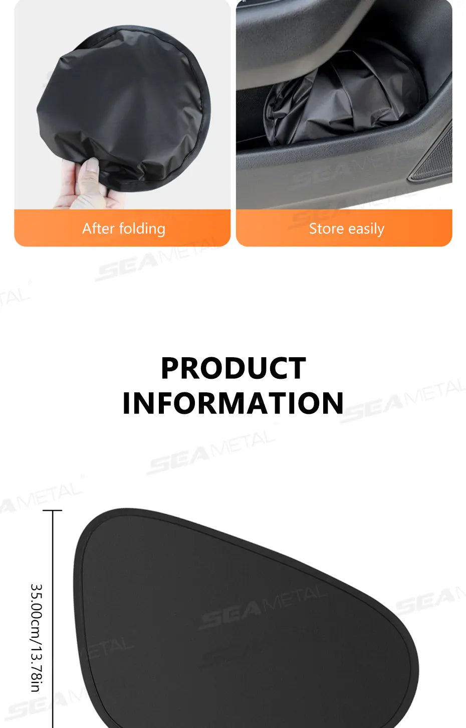 SEAMETAL Side Window Sun Shade for Car Electrostatic Curtains Anti-Glare Car Sun Protection Cover for Baby 99.9% UVR Blocking