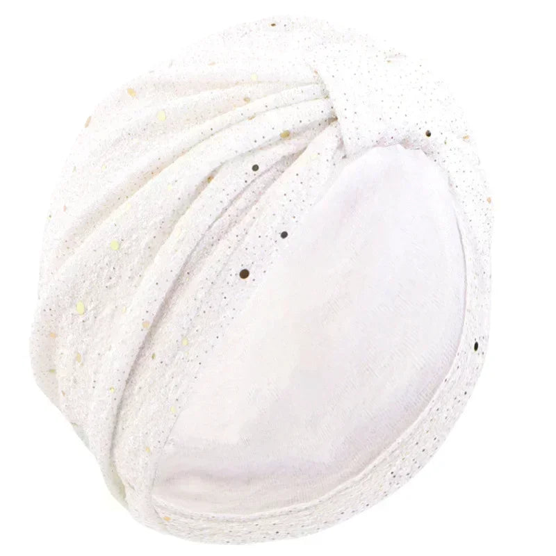 Women’s Sequin Knotted Turban – Elegant, Comfortable & Perfect for Any Occasion