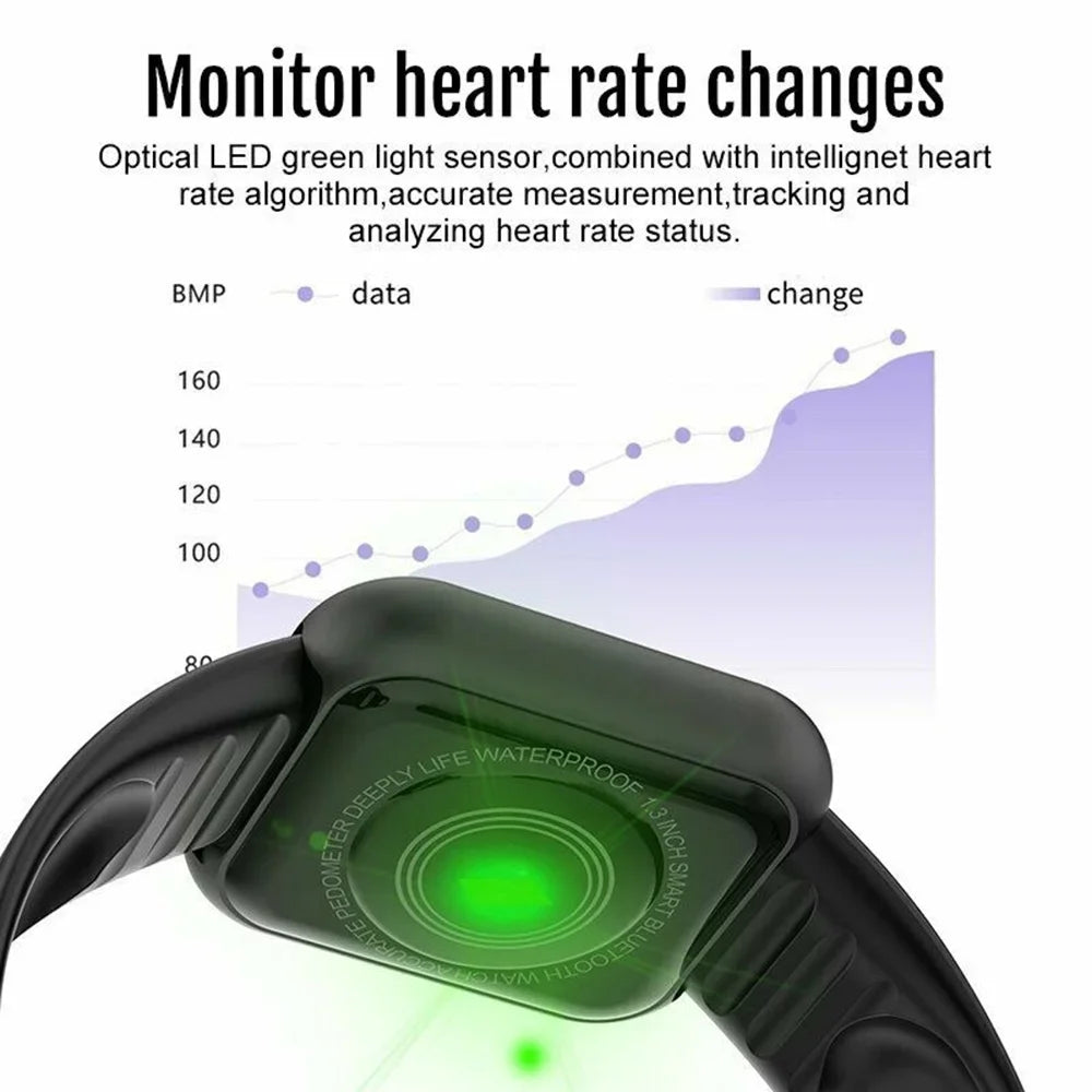 Reloj inteligente multifunción para hombres y mujeres, teléfono conectado por bluetooth, música, pulsera deportiva de fitness, monitor de sueño, smartwatch