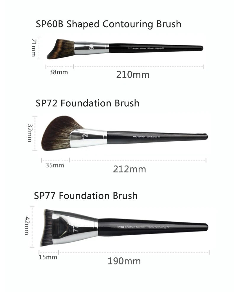 1 unidad de brochas de maquillaje para polvos sueltos, colorete, base, corrector, pincel de sombra de ojos, herramientas cosméticas de belleza para mujeres