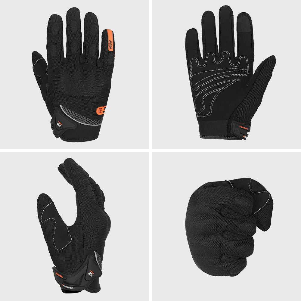 Summer Full Finger Motorcycle Gloves Men Breathable Touch Screen Motorbike Motocross Moto Biker Gloves Motorcycle Accessories