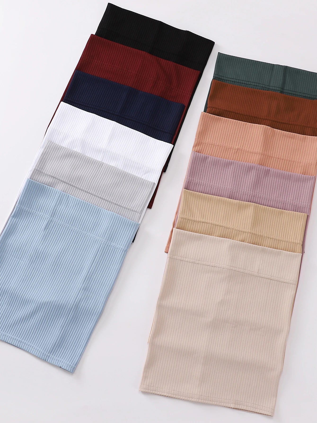 Bonnet intérieur côtelé pour hijab