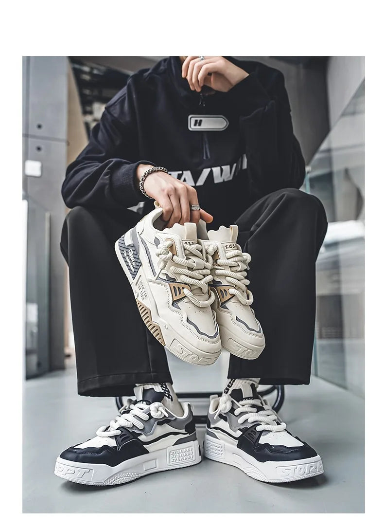 Zapatos de hombre, zapatillas de moda para hombre, zapatillas de correr de otoño de nueva marca, cómodas, con suela blanda, Tenis Masculino