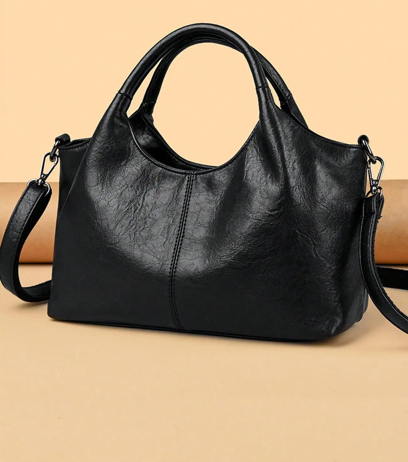 Black Leather Tote