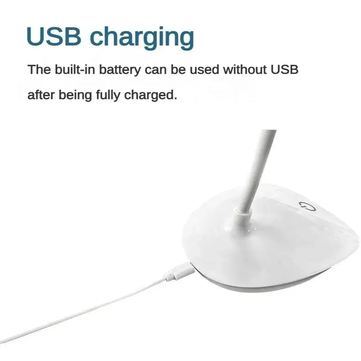 Lámpara de Escritorio LED de Lectura, Lámpara de Escritorio Portátil, Luz de Mesa con Carga USB, Atenuación Táctil, Protección Ocular para Estudiar, Iluminación para Habitación u Oficina