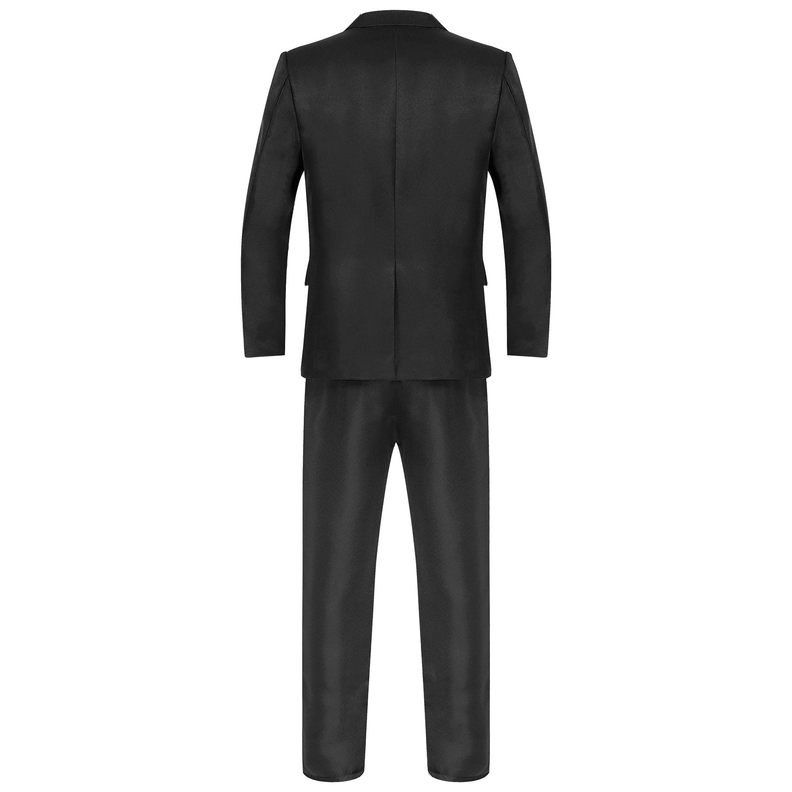 Traje de hombre de caballero de 2 piezas, uniforme formal, chaqueta de blazer de manga larga con solapa y pantalón, trajes para reuniones de oficina, negocios y fiestas de boda