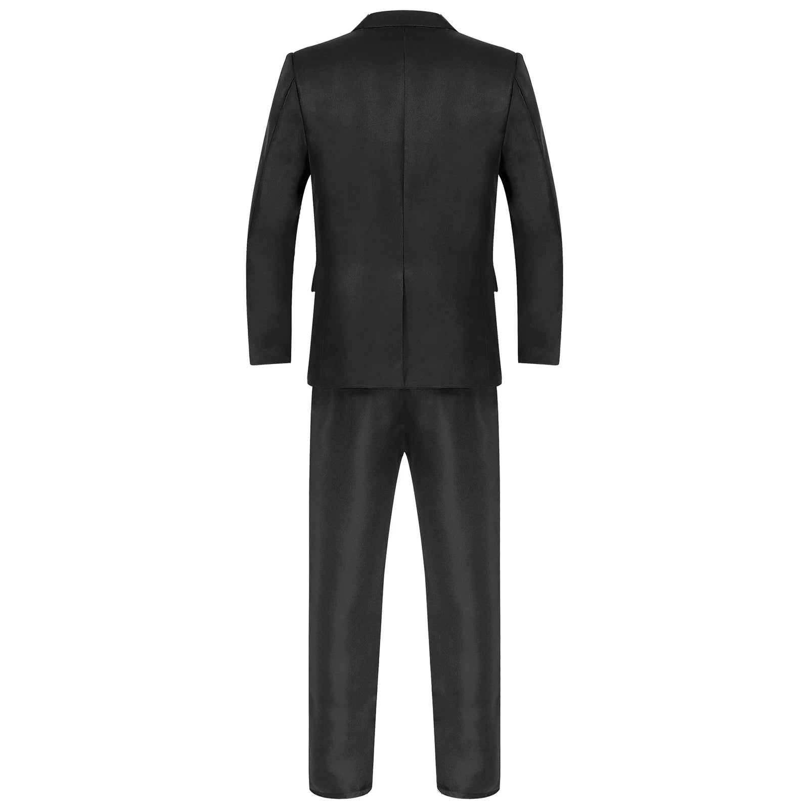 Traje de hombre de caballero de 2 piezas, uniforme formal, chaqueta de blazer de manga larga con solapa y pantalón, trajes para reuniones de oficina, negocios y fiestas de boda