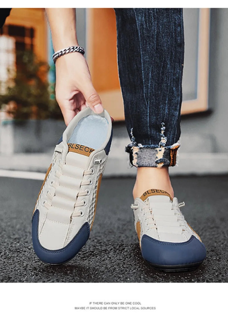 Mocasines sin cordones de malla para hombre – Ligeros, suaves y perfectos para el día a día