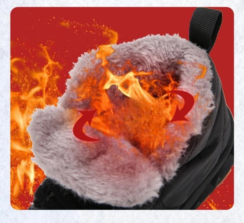 Waterproof Winter Children Snow Boots Warm Outdoor Shoes Boy Girl Short Boots Fashion Comfortable Non-Slip Sneakers Kids Boots