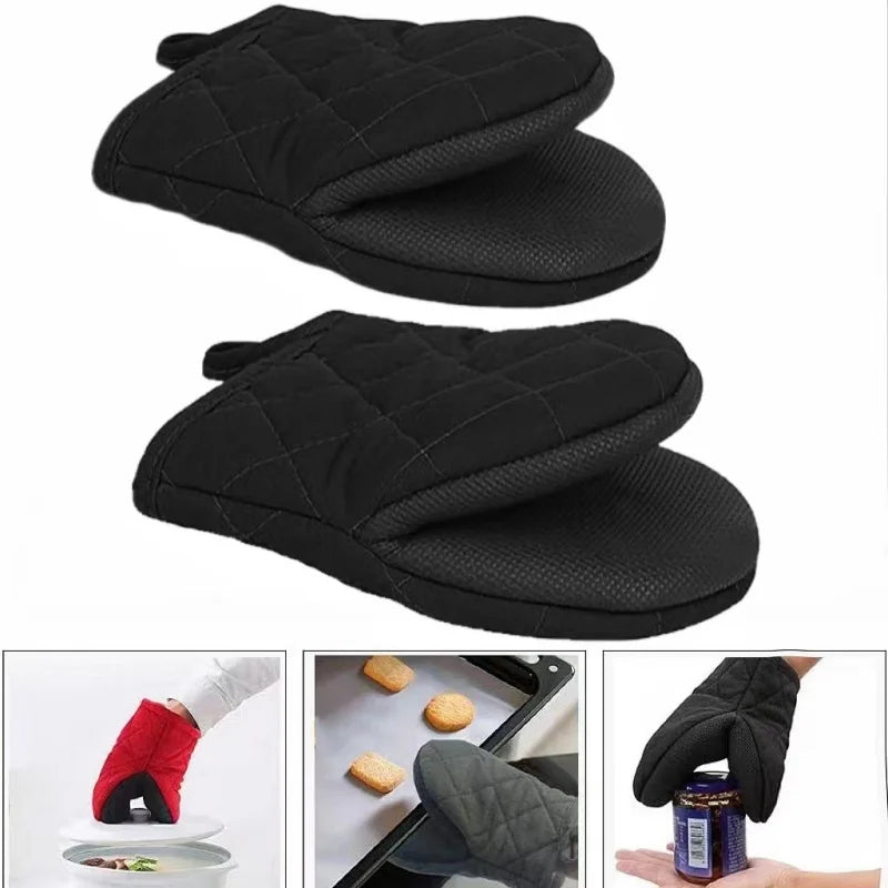 Gants de cuisine résistants à la chaleur (500 °F), gants de cuisine antidérapants pour grillades, gants de cuisine sûrs pour la cuisine