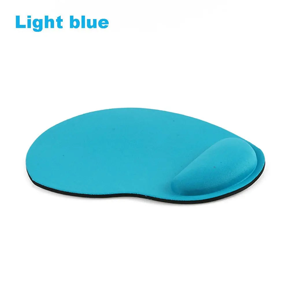 Alfombrilla de ratón de silicona con reposamuñecas, soporte ergonómico para la mano, alfombrilla antideslizante para ratones de juego, alfombrilla suave para ordenador de escritorio o portátil