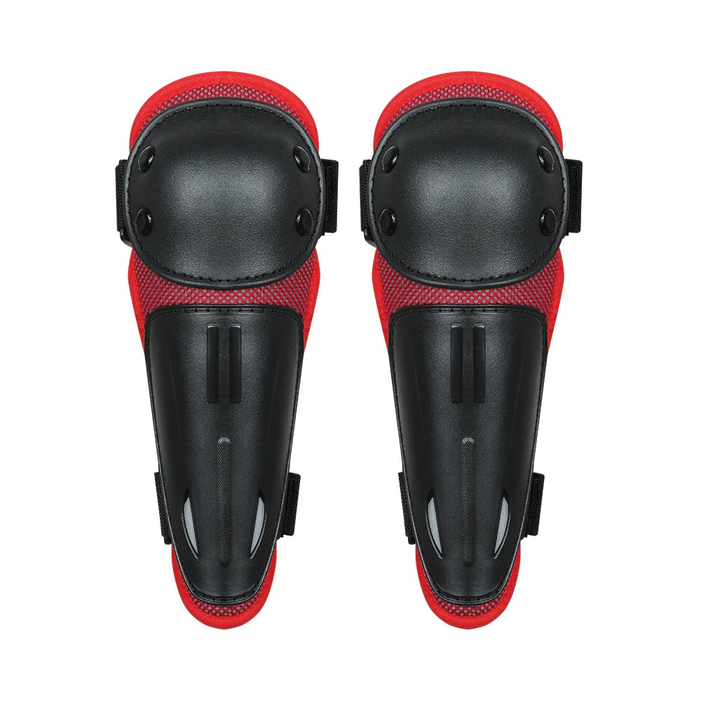 WOSAWE Ensemble de protections pour enfants, quatre genouillères, coudières, protège-coudes, pour enfants, jeunes, VTT, moto, motocross