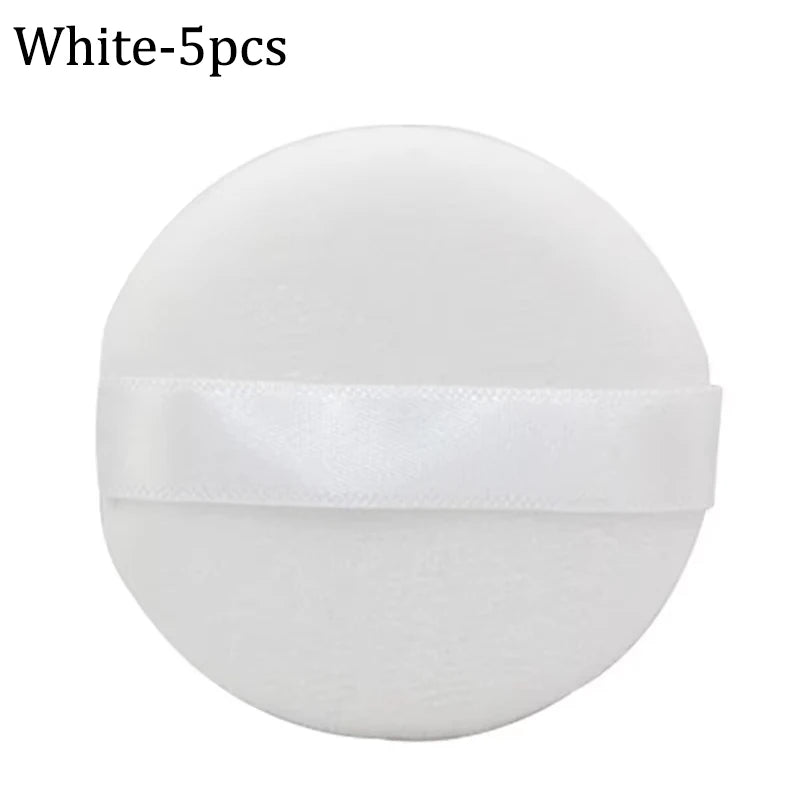Esponja de Maquillaje de Terciopelo Suave 5/10Pcs Borla Cosmética para Polvo Suelto Esponja de Maquillaje Facial de Doble Cara Corrector Herramientas de Maquillaje Húmedo y Seco