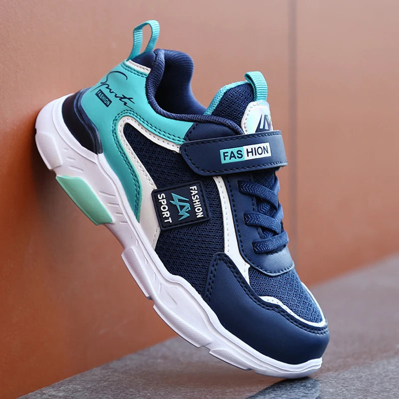 Zapatillas para niños Calzado deportivo informal para niños Transpirables Verano Malla Niños Cierre de gancho y bucle Estudiantes Zapatillas para correr Niñas Escuela