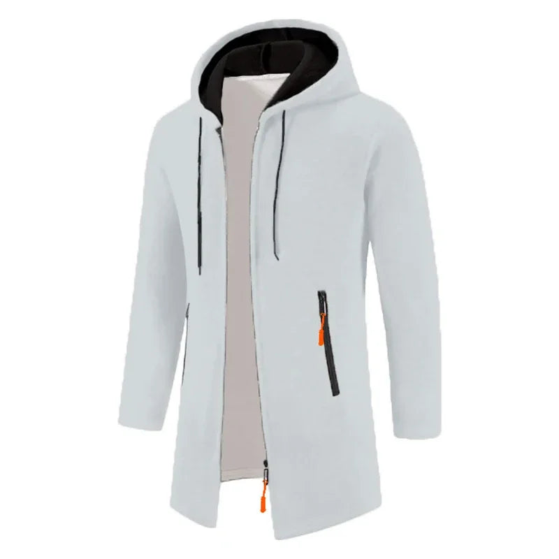 Sudaderas para hombre - Sudaderas con capucha de manga larga para hombre - Sudadera con capucha y cremallera para hombre - Abrigo de invierno oversize para hombre - Suéter negro