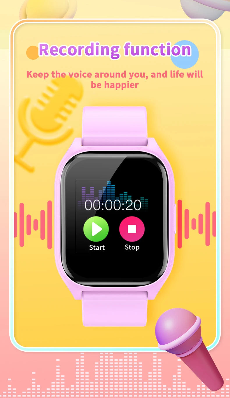 Kids Smart Watch Girls Boys SmartWatch for Kids Smartwatch Gifts for 4-15 Years Old Sports Pedometer Birthday Gift for Children