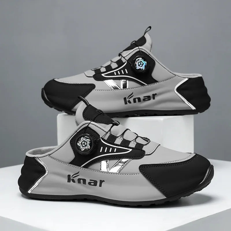 Zapatos de Hombre Moda Verano Suela Blanda Medias Pantuflas Casuales Versátiles Zapatos de Hombre de Moda Tendencia Zapatos Baotou para Exteriores