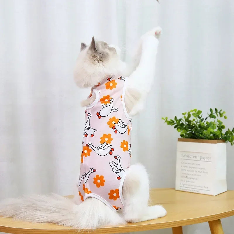 Vêtements de sevrage et de stérilisation pour chats de compagnie, gilet anti-léchage pour petits chiens et chatons, vêtements de récupération après chirurgie féline pour plaies ou maladies cutanées