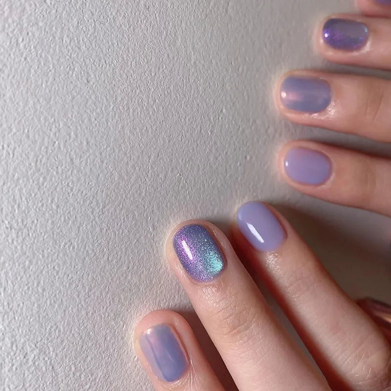 24 Uds uñas postizas de degradado blanco, cortas, cuadradas, bailarina, sencillas, de presión, usables, de color nude, puntas de manicura de cubierta completa