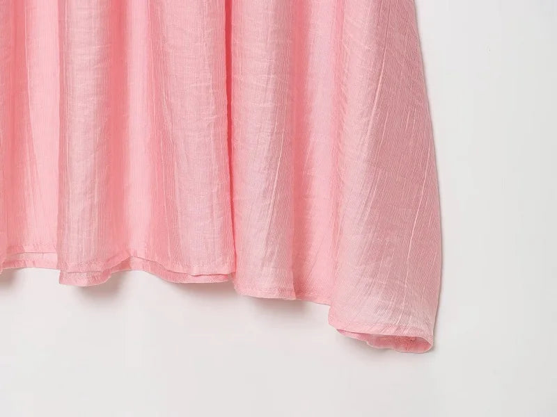 MUJER Conjunto de Falda Tejida Rosa 2 Piezas Falda Larga Plisada para Mujer Top con Volantes sin Hombros Conjunto de Faldas para Mujer Atuendo de Verano