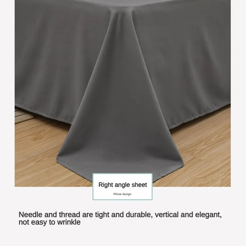 1 stk. laken til dobbeltseng, ensfarget, overlaken, enkelt-/queen-size-/kingsize-laken, myke sengetøylaken til hjemmet