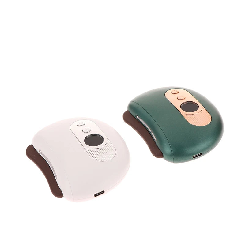 Masajeador eléctrico USB Guasha, piedra caliente, calentamiento por vibración, tabla de raspado, masaje de cuello y espalda, herramientas faciales Gua Sha para lifting facial