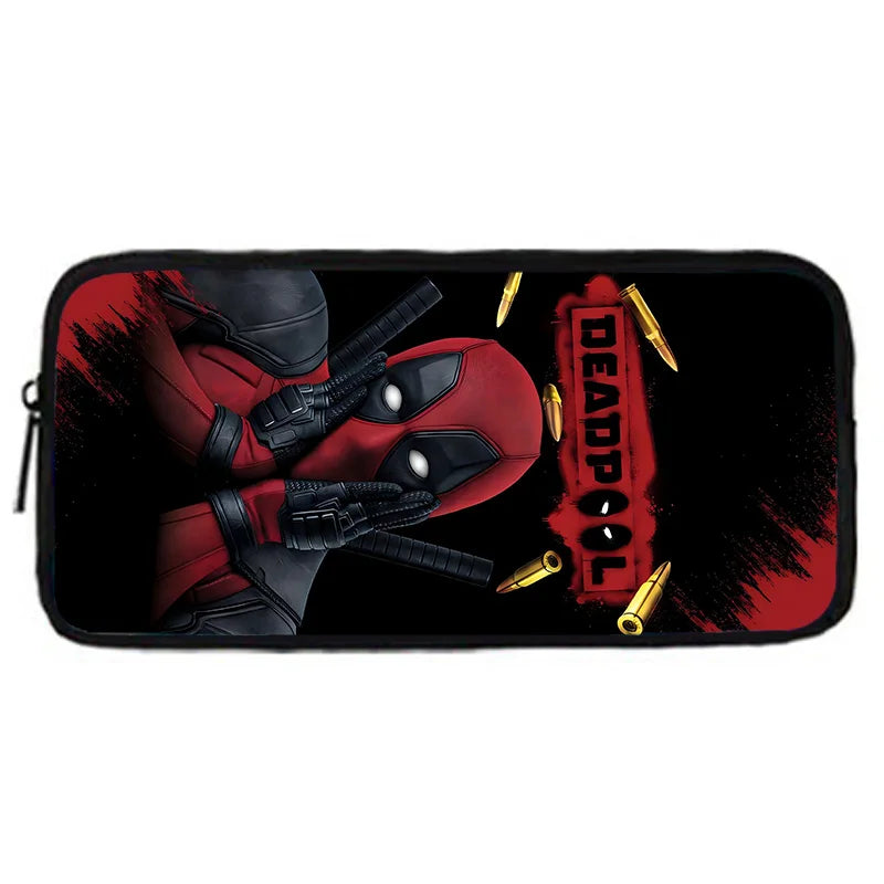 Deadpool Child School Backpack With Shoulder Bag Pencil Bags School Bags for Boys Girls Best Gift
