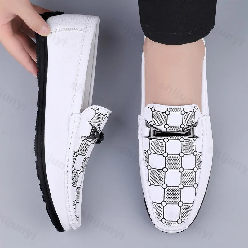 Men’s Retro PU Leather Loafers