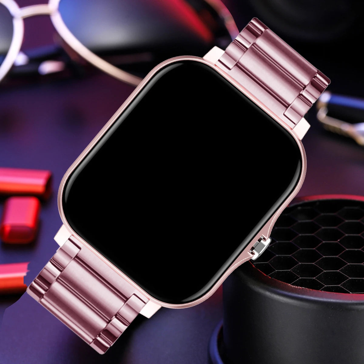 Reloj inteligente impermeable de 1.83'' con respuesta a mensajes, llamadas, monitoreo del sueño, podómetro deportivo y alertas de información para iPhone y Android