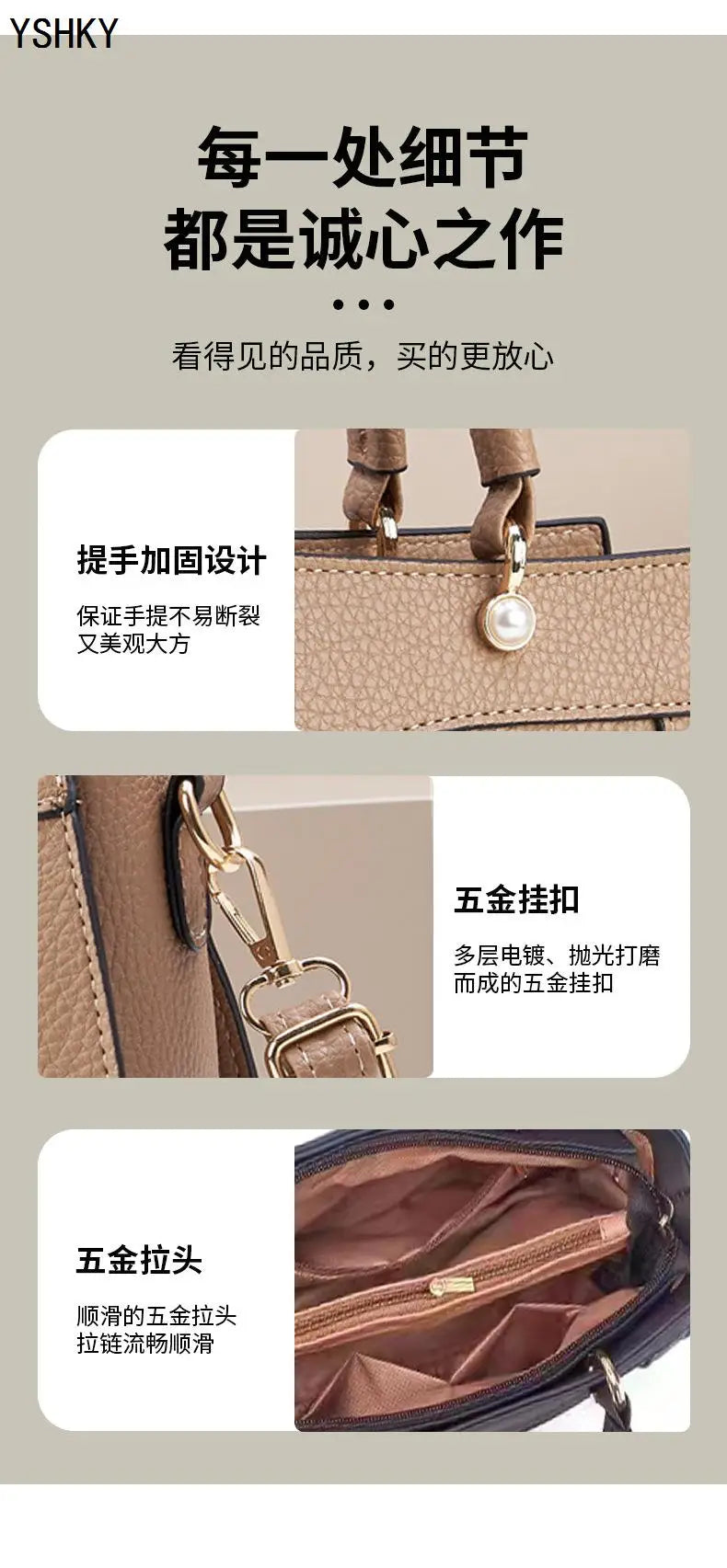 Bolso de hombro nuevo para mujer, bolso de diseñador de lujo para mujer, bolsos de mano de cuero con estampado de monograma, bolso de hombro único