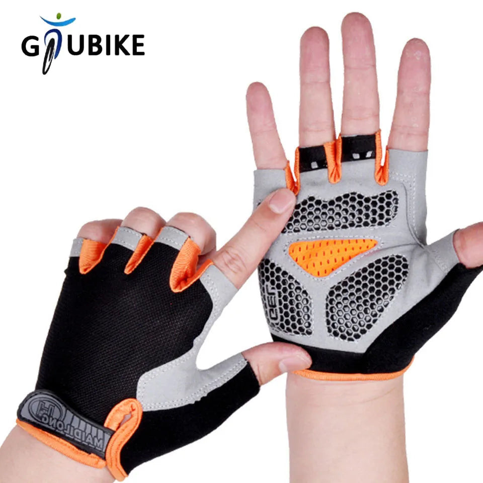GTUBIKE Half Finger Weightlifting Gloves Cycling Fitness Shock Absorbent Non-slip Sports Climbing Outdoor For Men And Women