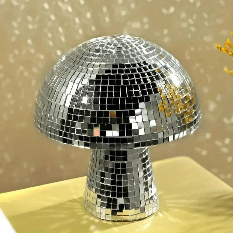Espejo Disco Ball Seta Reflejante Artesanía de Decoración del Hogar Adornos de Seta Decoración de Atmósfera para Bar Miniaturas