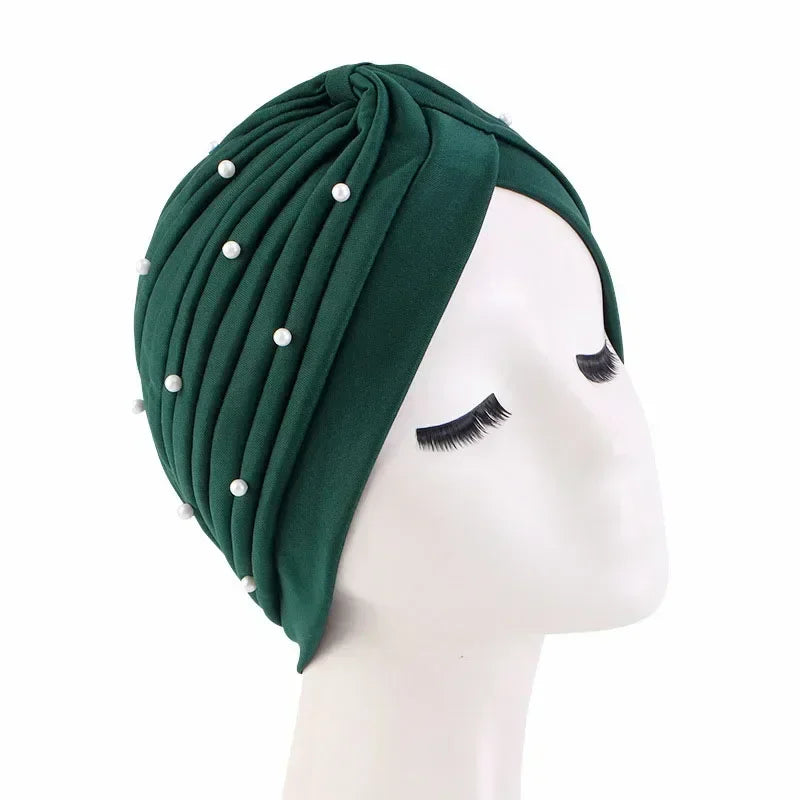 Sombrero turbante indio nuevo con nudo y lazo para mujer, hijab musulmán, pañuelo africano para la cabeza, gorro, gorro para pérdida de cabello, gorro de quimioterapia, pañuelos para la cabeza