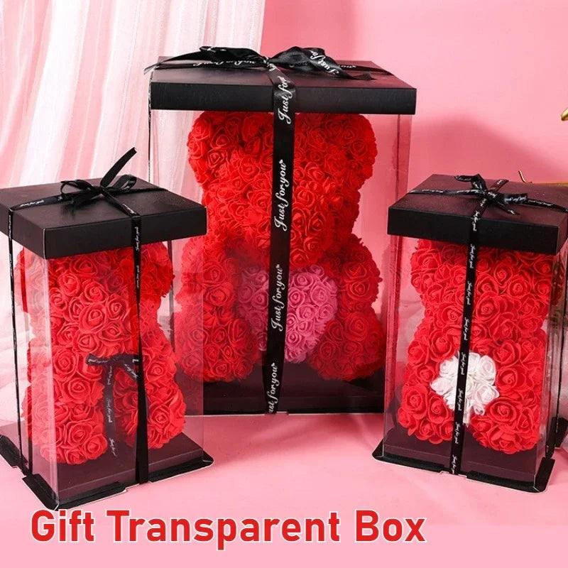 Oso de Rosas Artificiales de Regalo