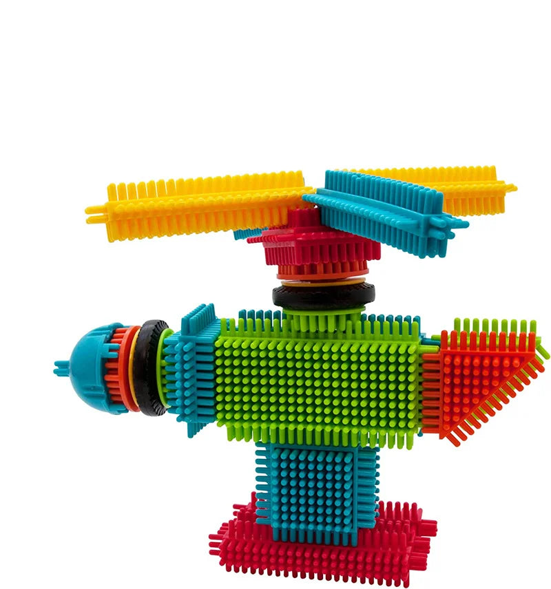 Juguetes de construcción de bloques DIY, ladrillos de modelado educativos para niños, montaje interactivo entre padres e hijos para infantes