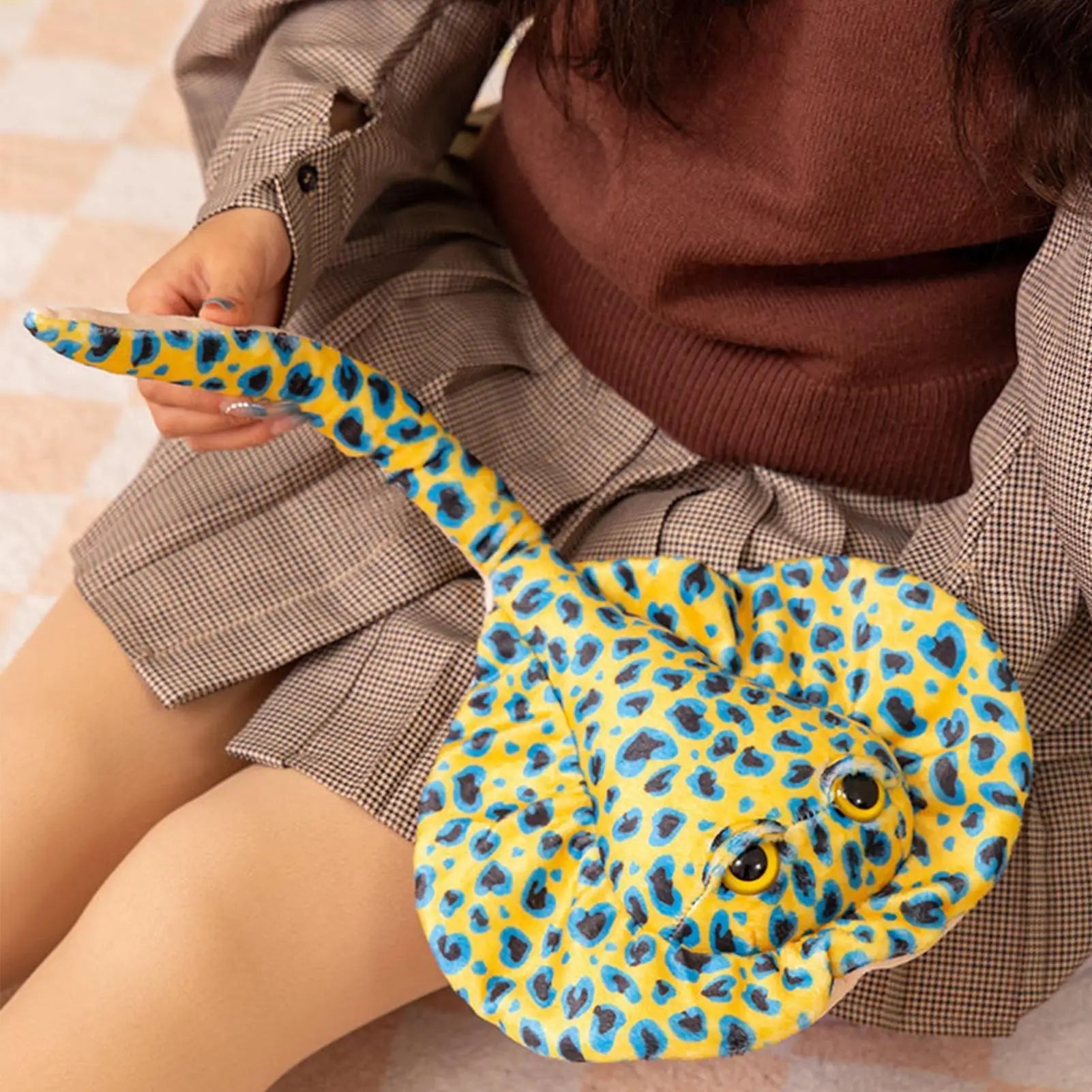 Peluches Stingray, Peluches marines, Peluches, Peluches, Peluches simulées, Raie océanique, Modèle nature sauvage, Peluche douce