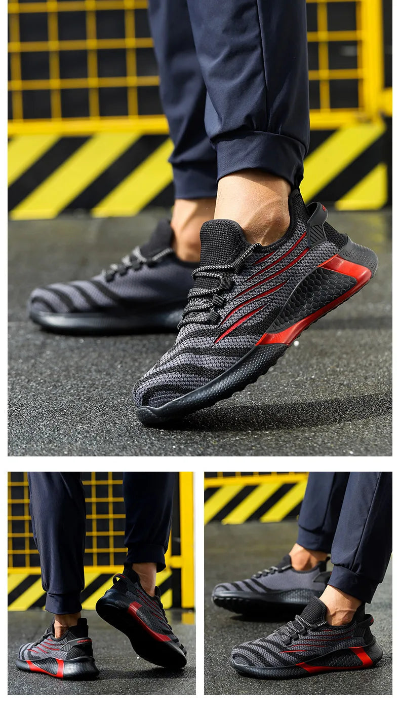 Zapatos de seguridad para hombre, calzado de trabajo antipinchazos, zapatillas de trabajo para hombre, zapatos de trabajo indestructibles, botas para hombre, calzado ligero para hombre, botas de seguridad