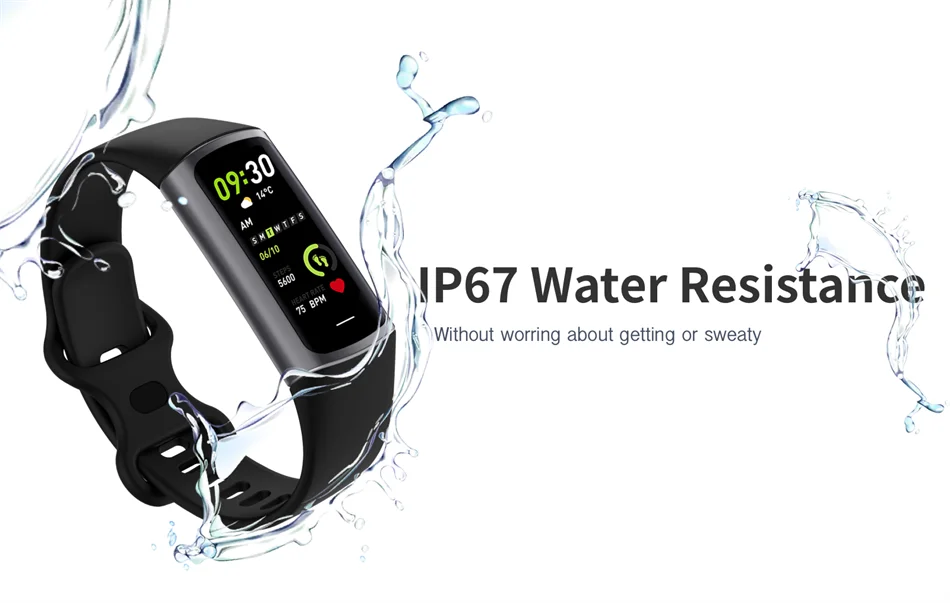 Pulsera inteligente deportiva rastreador de actividad para hombre y mujer banda impermeable conectado al teléfono rastreador de hombres reloj inteligente para Android iOS