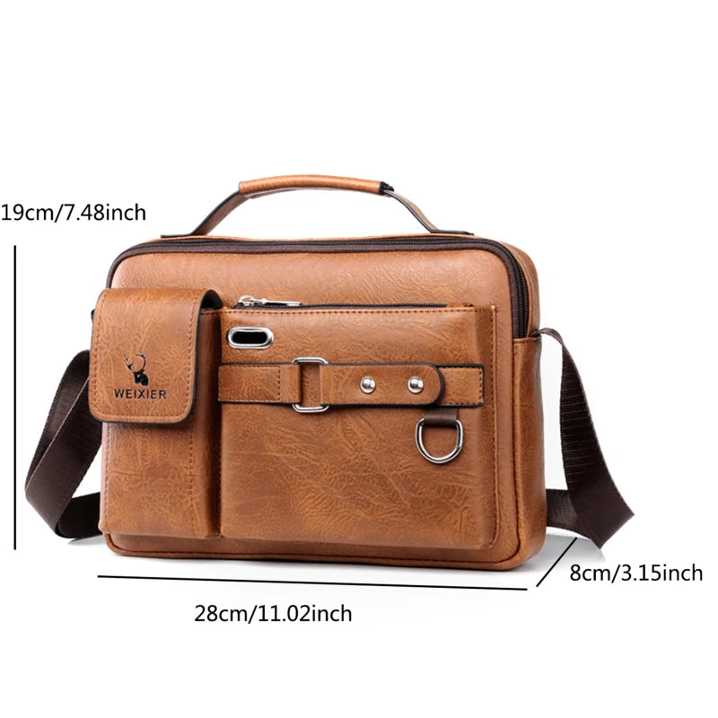 Men Crossbody Bags Waterproof Shoulder Bags Multifunction Travel Work Business Handbags
