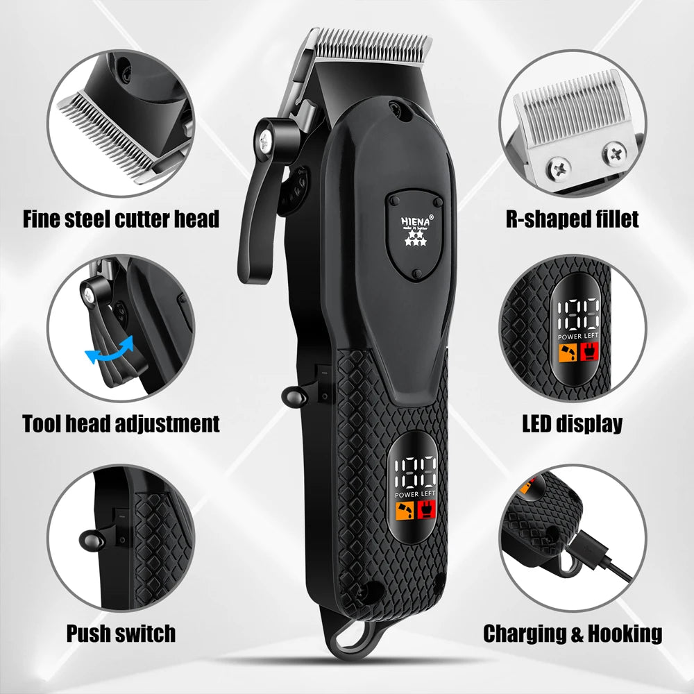 máquina cortapelos, cortadora de pelo profesional, recortadora de barba para barbería, afeitadora eléctrica para hombre, electrodoméstico