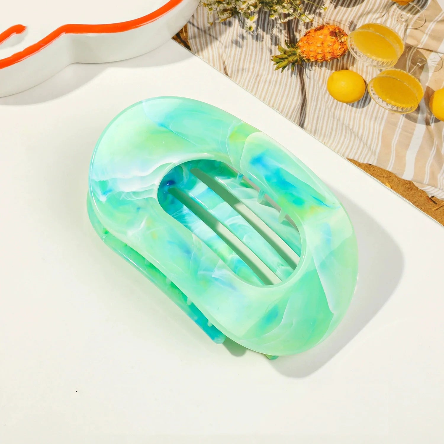 Marble Duckbill Hair Claw