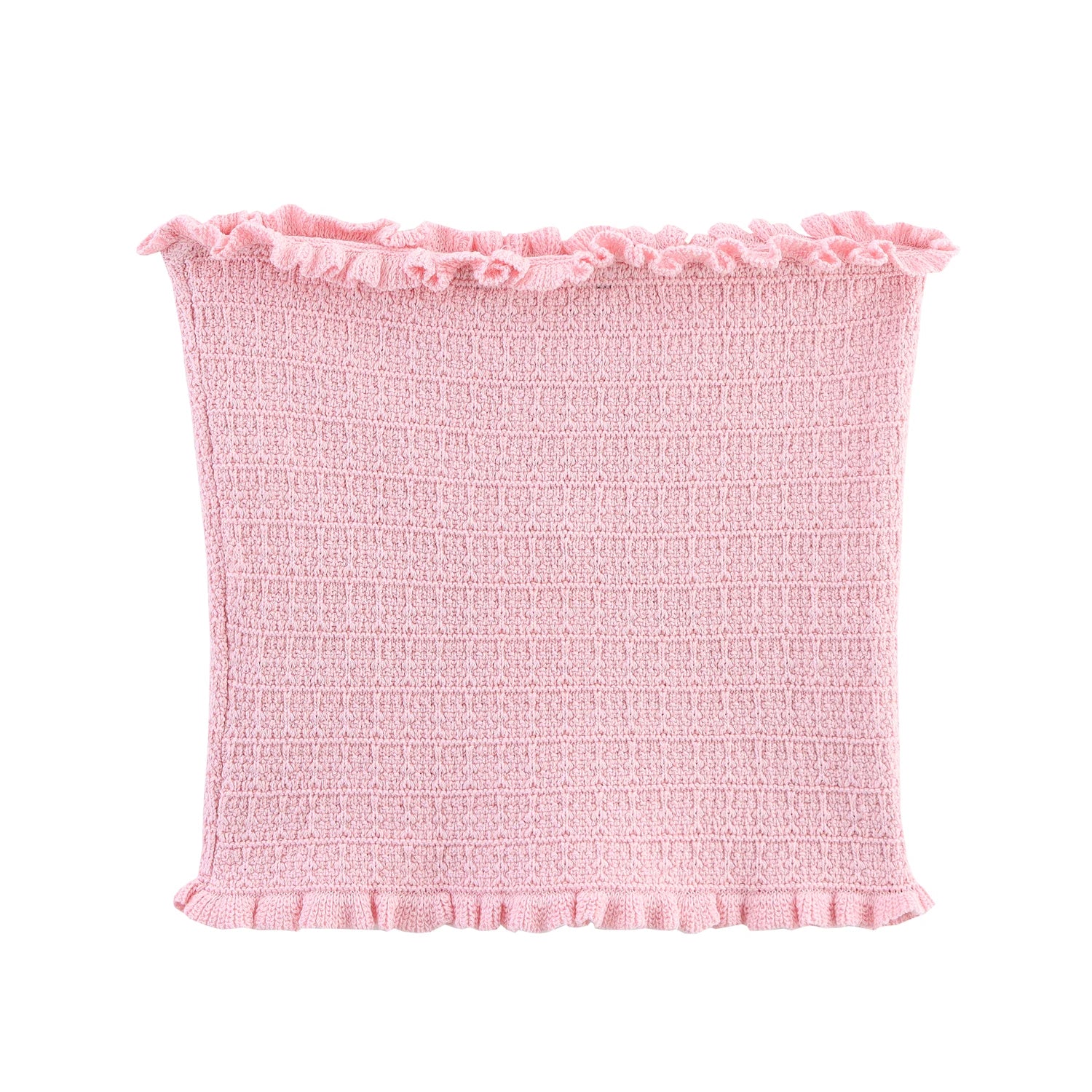 TRAFZA Conjunto elegante y chic de falda para mujer: top estilo "bandeau" o falda midi o top de manga corta. Conjunto para las vacaciones románticas de primavera-verano 2025.