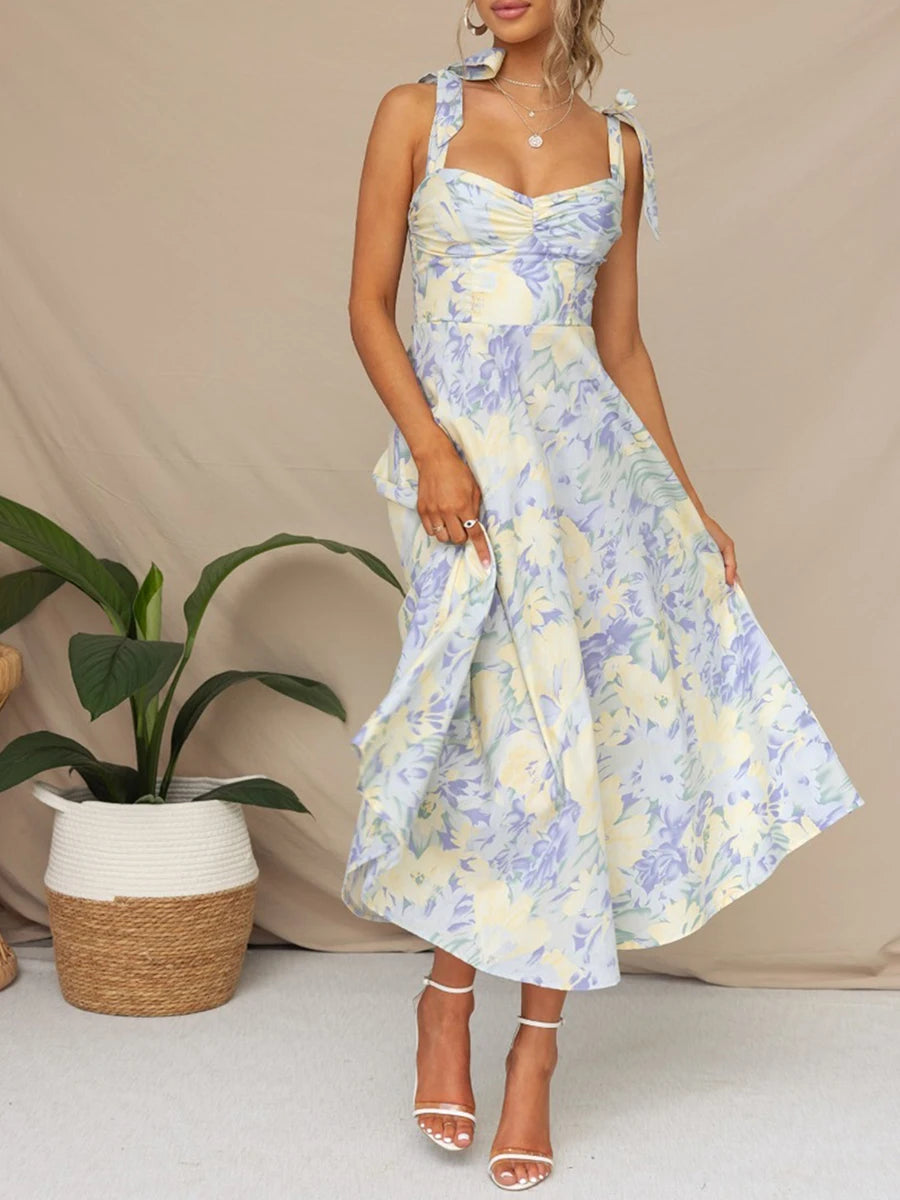 Floral Sling Maxi Dress