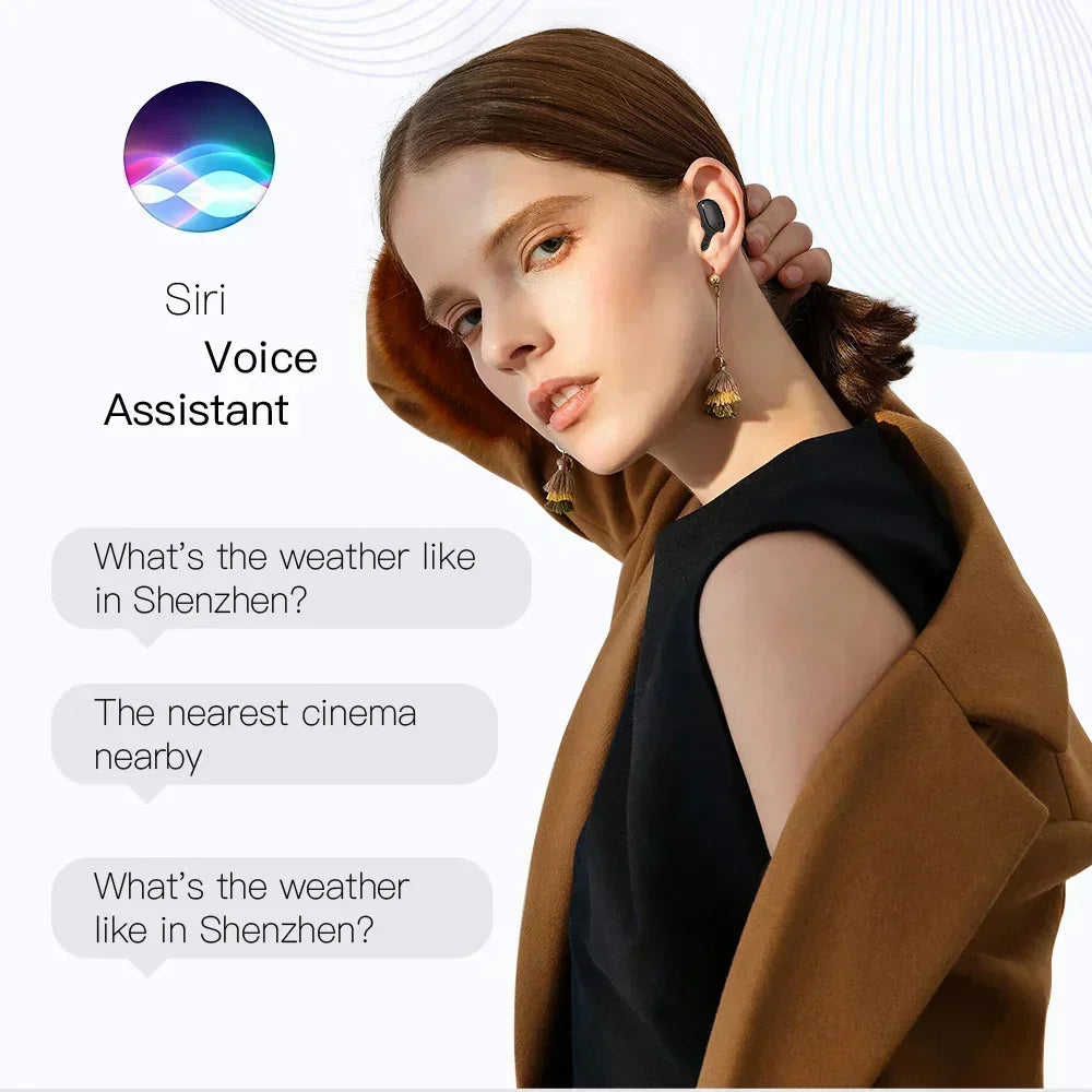 Auriculares inalámbricos Bluetooth E6S, auriculares Bluetooth TWS, audífonos inalámbricos con cancelación de ruido con micrófono