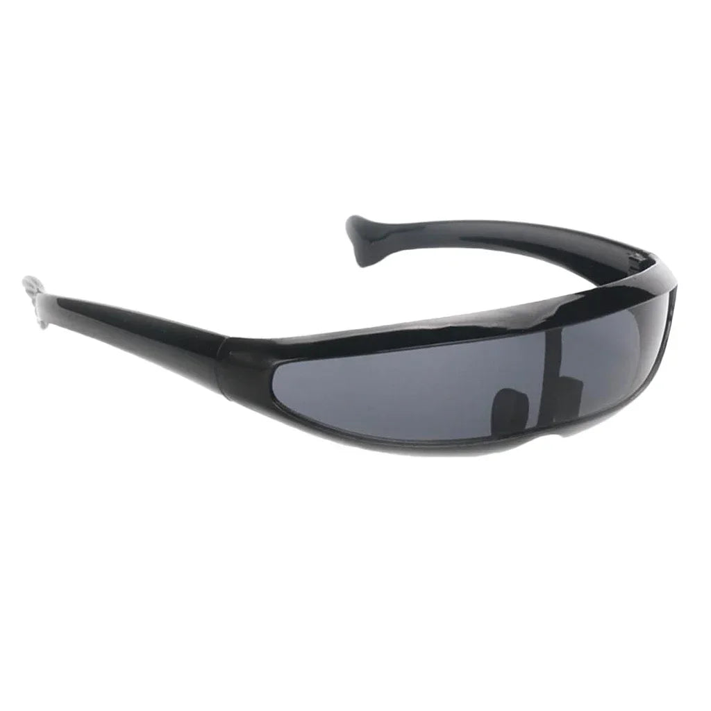Personality Mirrored Lens Visor Sunglasses Laser Eyeglasses Futuristic Narrow Cyclops Glasses UV400 running cycling sunglasses