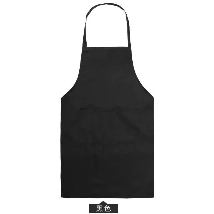 Tablier de cuisine réglable unisexe, couleur unie, pour la maison, le chef, le serveur, le barbecue, le coiffeur, tablier de poche pour adulte, fournitures de cuisine, outil